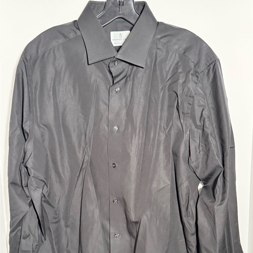 Emanuel Berg Men's Gray Dress Shirt